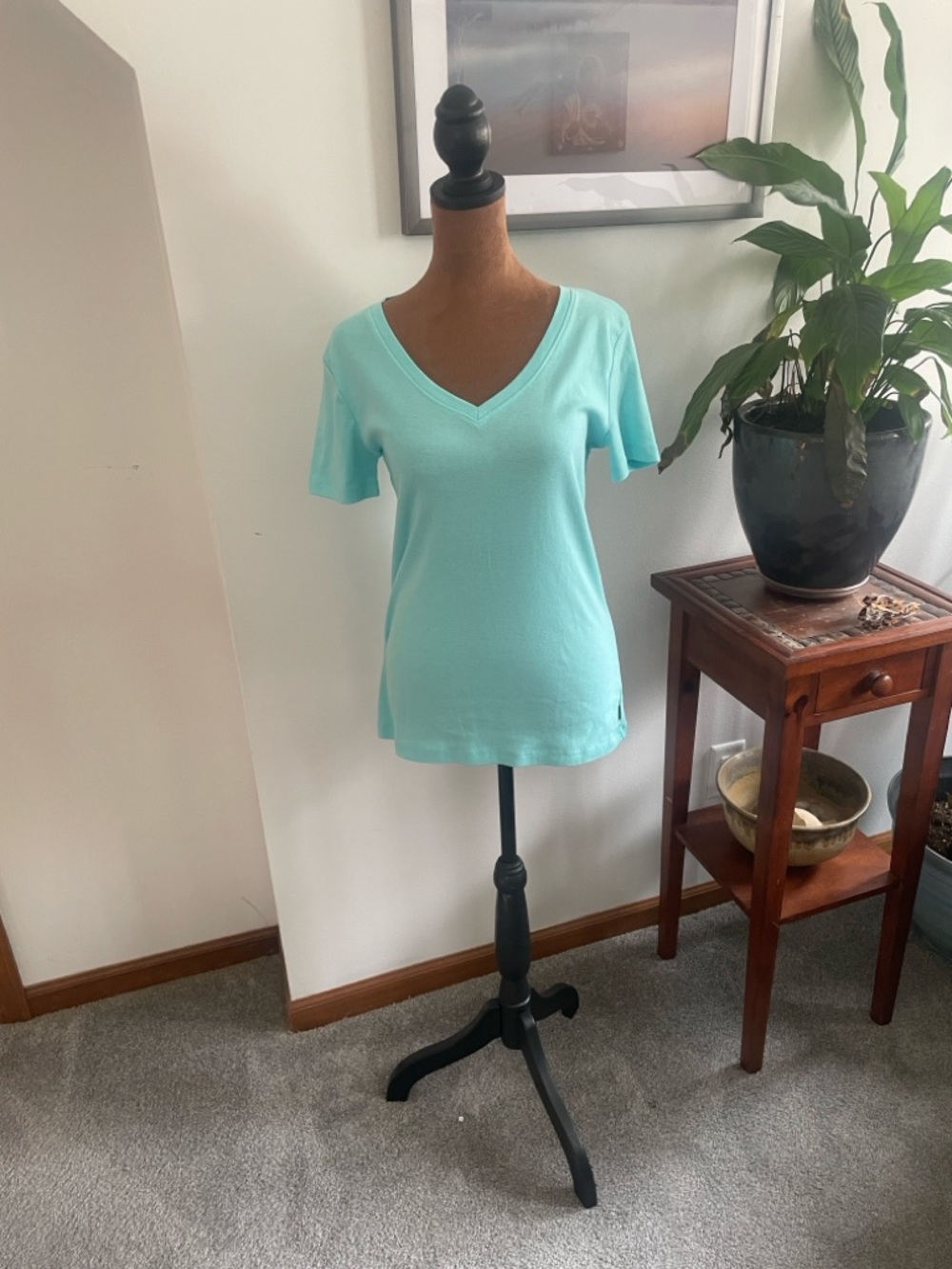 Eddie Bauer Turquoise Women's Short Sleeve Tee